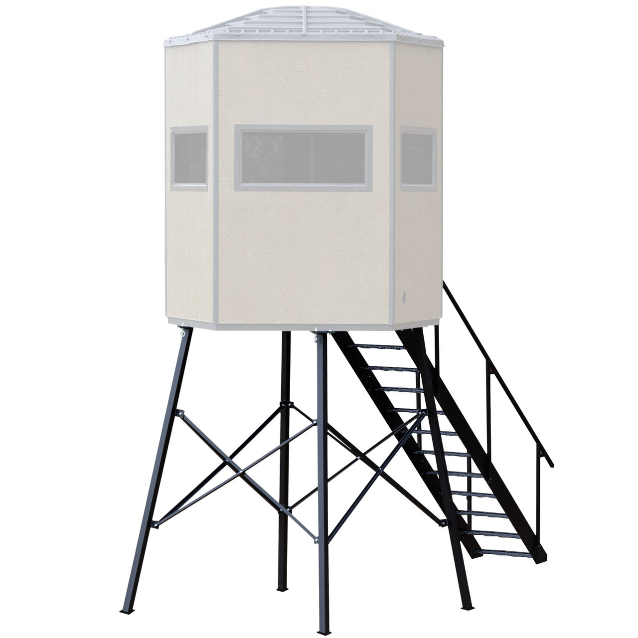 7 FT Aluminum Tower With Staircase
